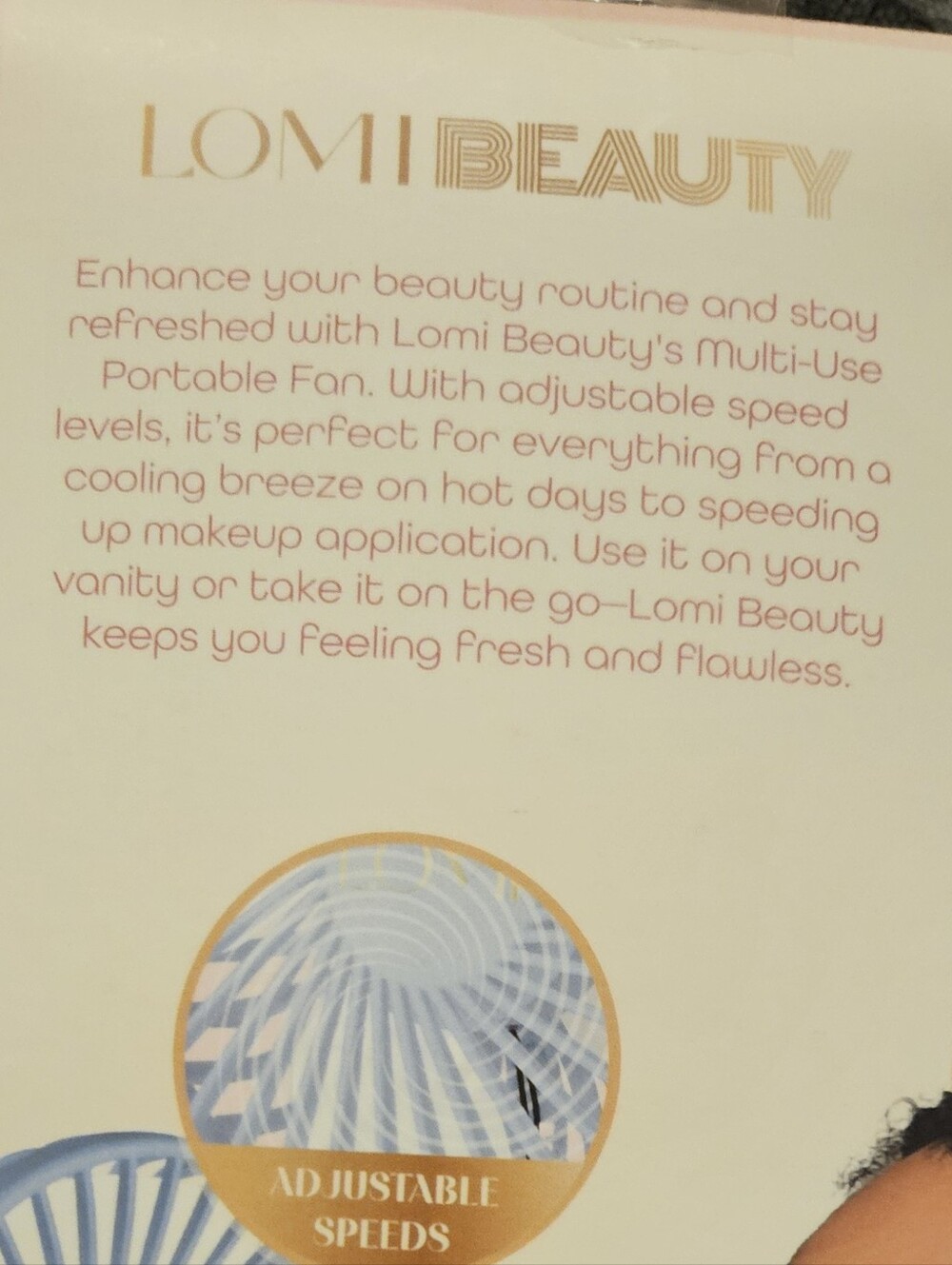 Lomi Beauty Multi-use Portable Fan - Picture 5 of 10